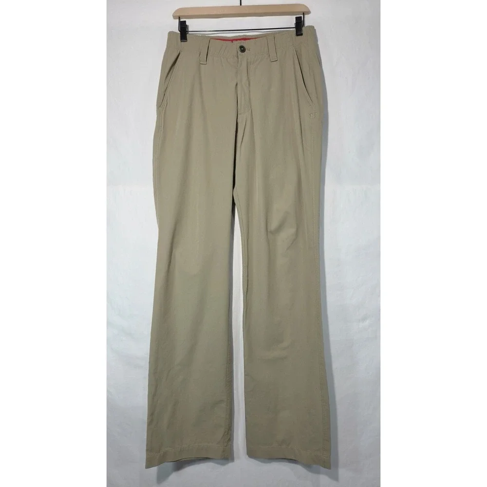 Under Armour Golf Pants Mens 32x32 Khaki Good Dri-FIT Stretch Straight Leg